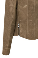 Brazil Women's Mink Short Leather Jacket | Derimod
