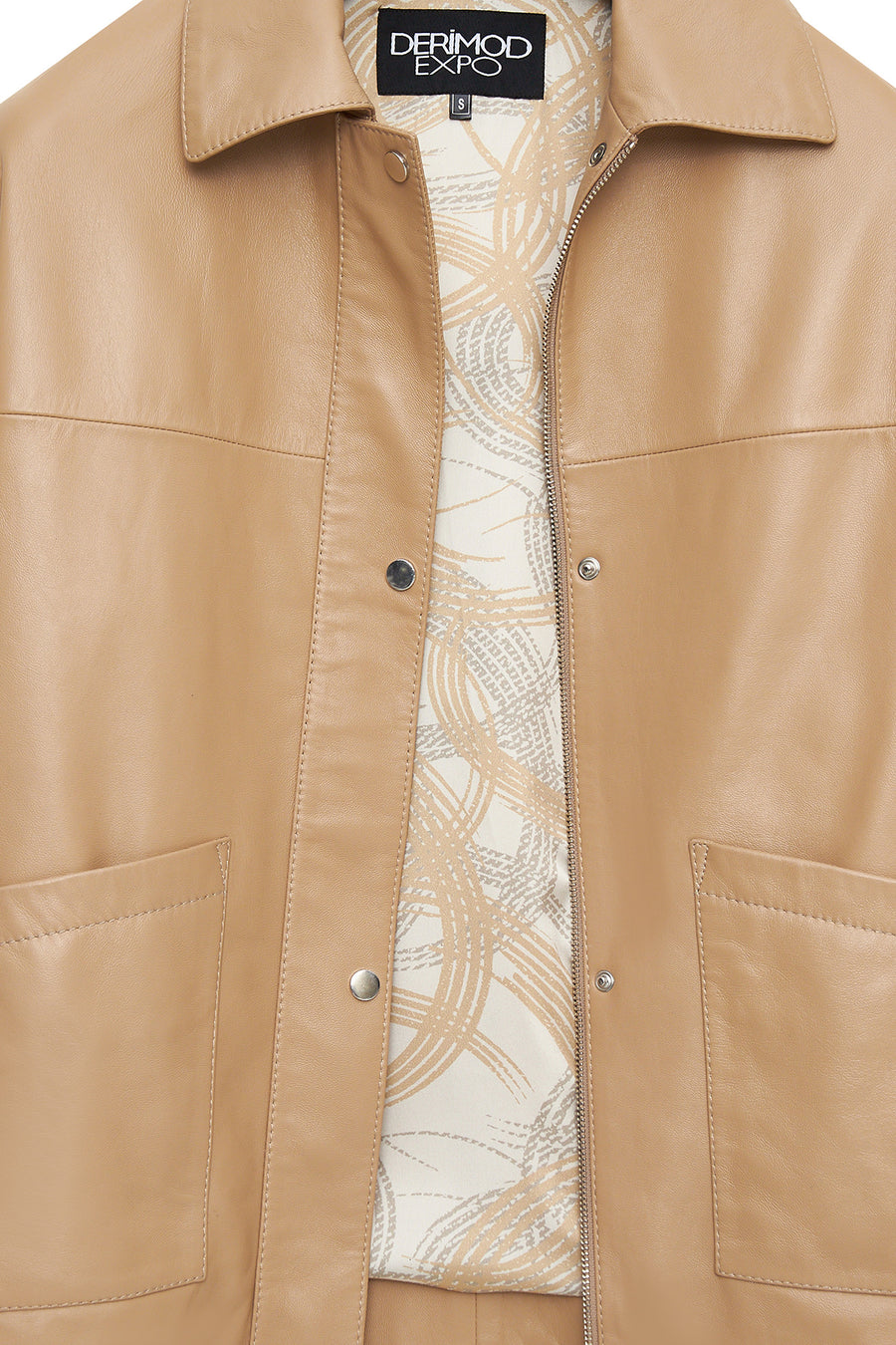 Karen Women's Beige Leather Jacket