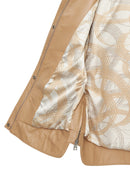 Karen Women's Beige Leather Jacket | Derimod