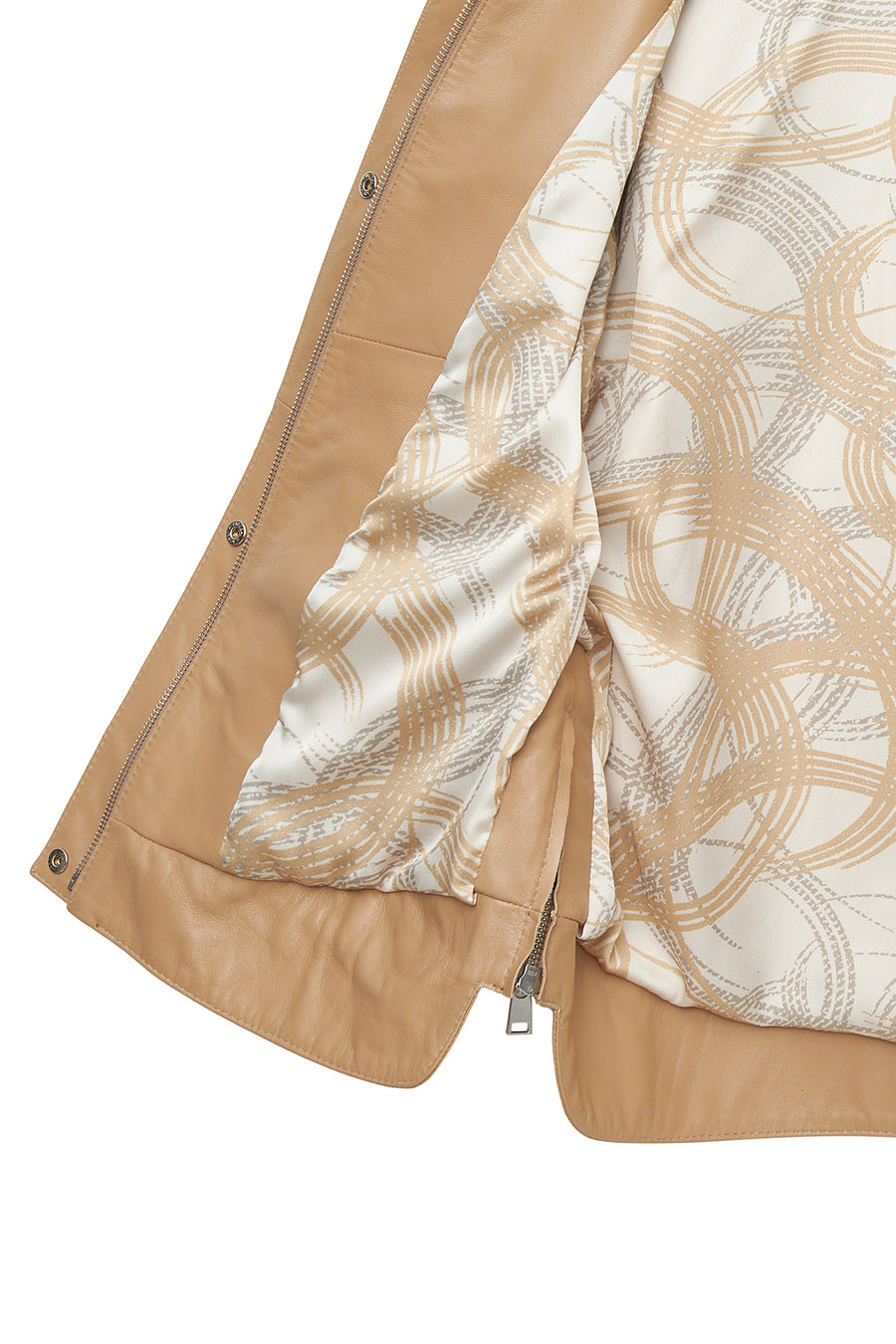 Karen Women's Beige Leather Jacket