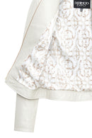 Zoey Women's Beige Short Leather Jacket | Derimod
