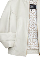 Zoey Women's Beige Short Leather Jacket | Derimod