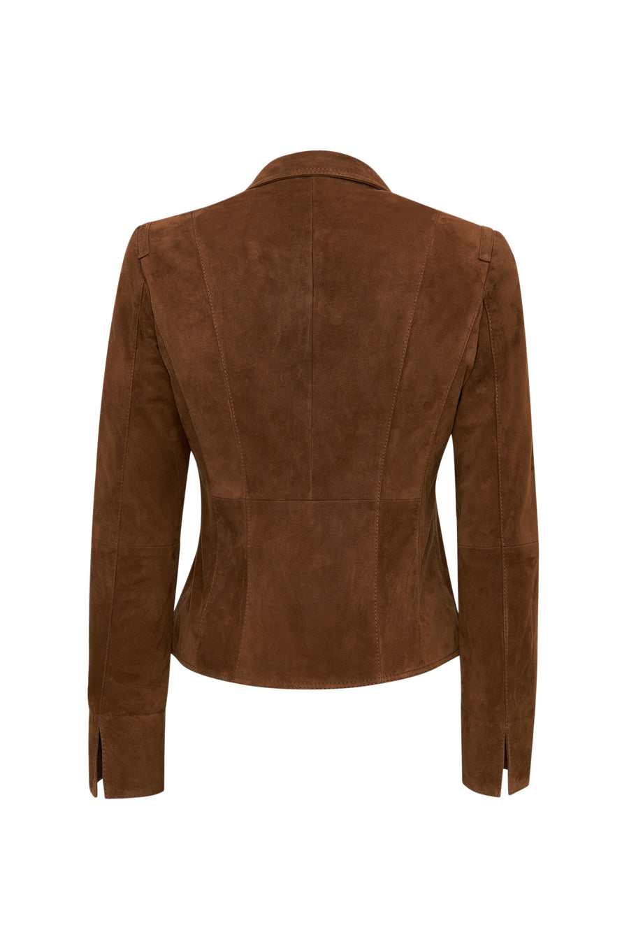 Lara Women's Brown Short Suede Leather Jacket
