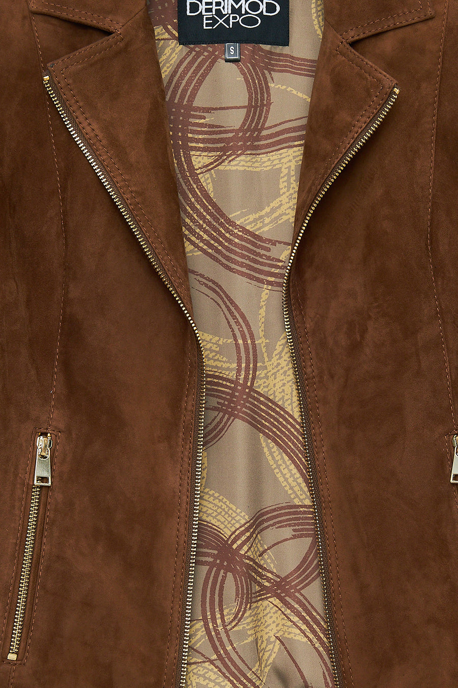 Lara Women's Brown Short Suede Leather Jacket