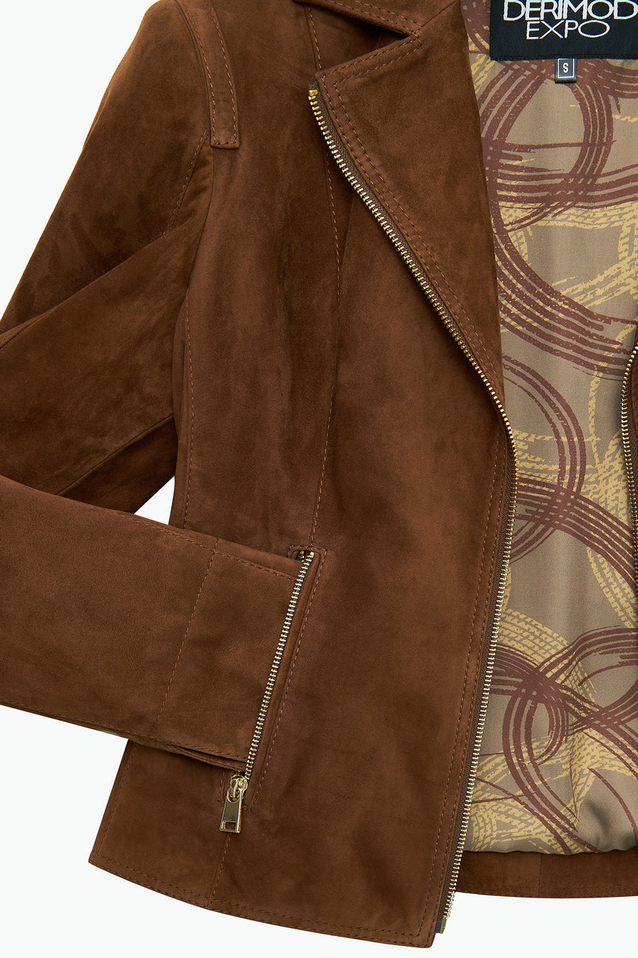 Lara Women's Brown Short Suede Leather Jacket