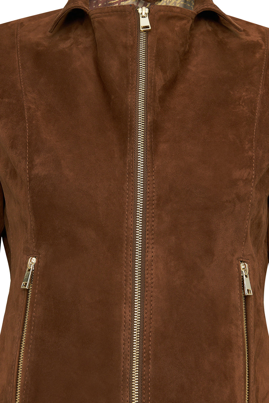 Lara Women's Brown Short Suede Leather Jacket