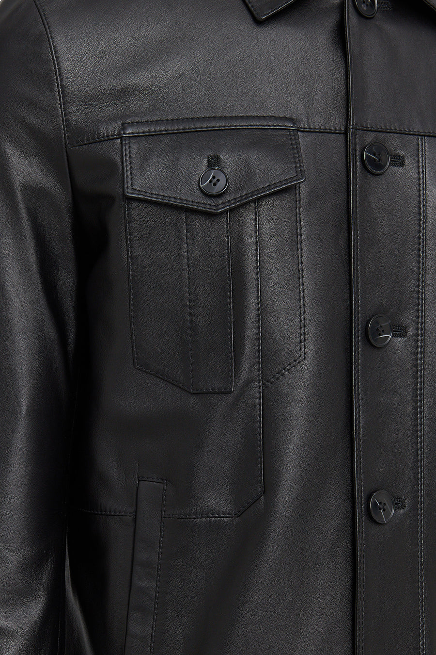 Axel Men's Black Leather Jacket