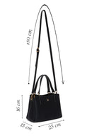 Women's Black Long Strap Printed Mini Shoulder Bag | Derimod