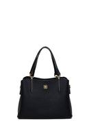 Women's Black Long Strap Printed Mini Shoulder Bag | Derimod