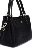 Women's Black Long Strap Printed Mini Shoulder Bag | Derimod
