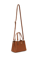 Women's Tan Long Strap Printed Mini Shoulder Bag | Derimod