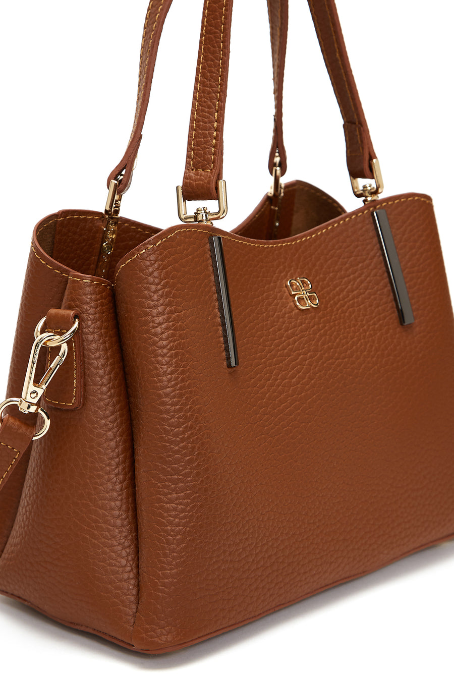 Women's Tan Long Strap Printed Mini Shoulder Bag