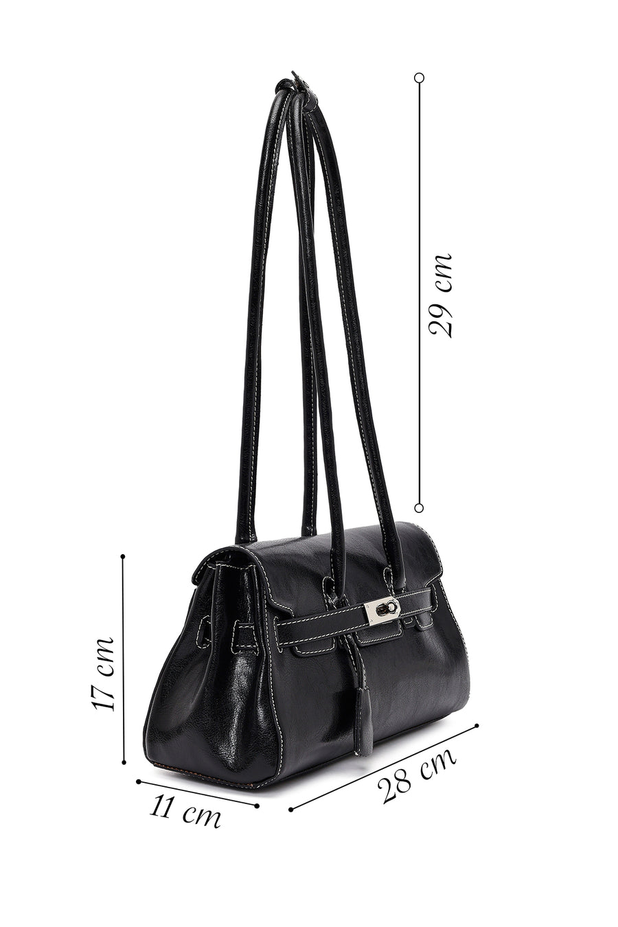 Women's Black Shoulder Bag