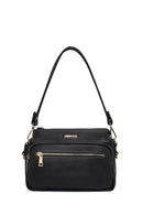 Women's Black Long Strapped Patterned Crossbody Bag | Derimod