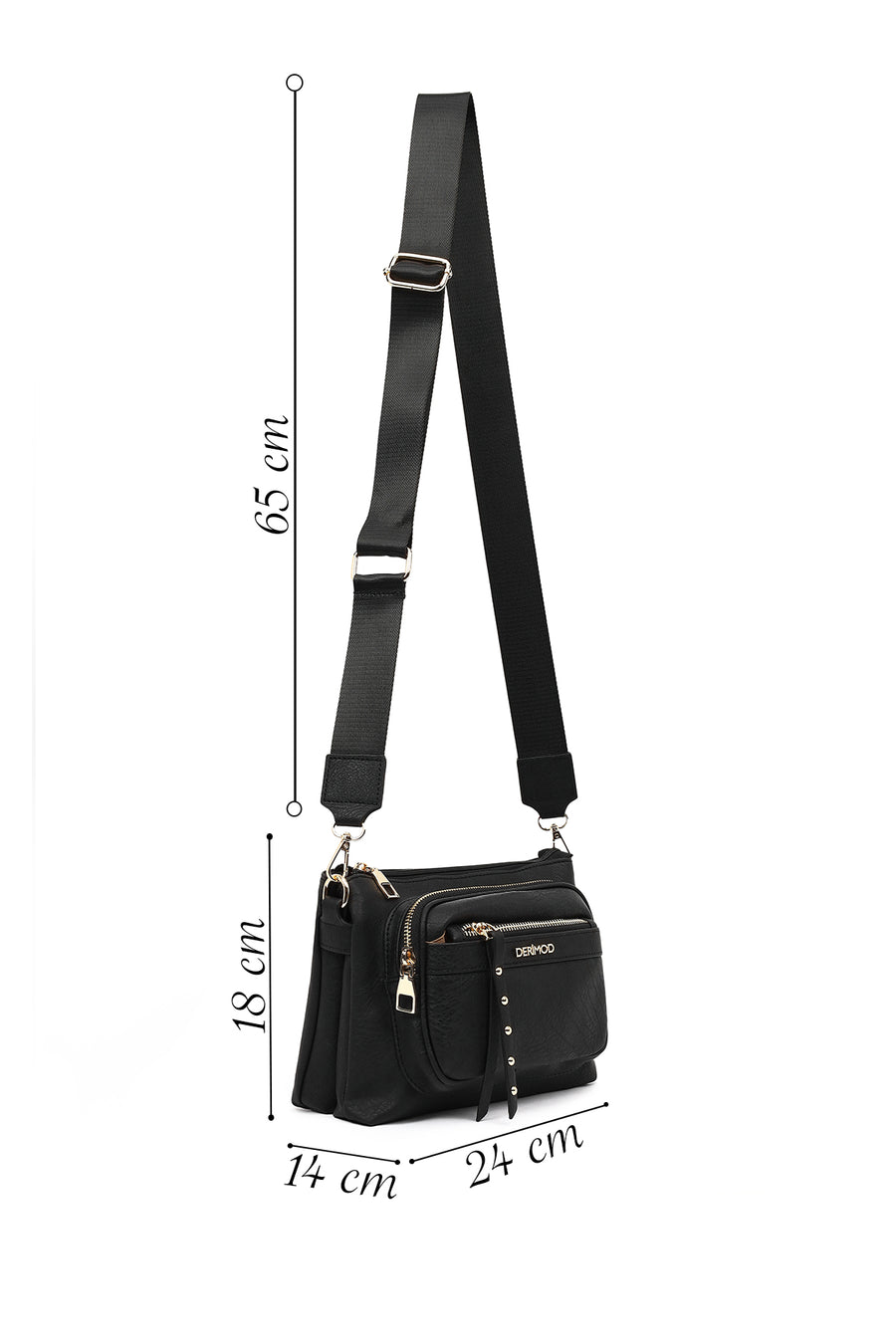 Women's Black Crossbody Bag