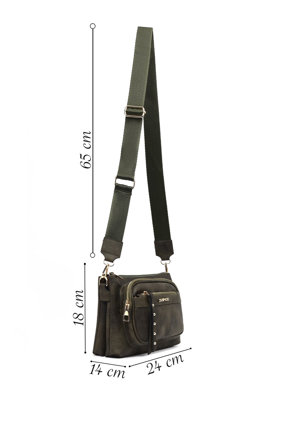 Women's Khaki Crossbody Bag