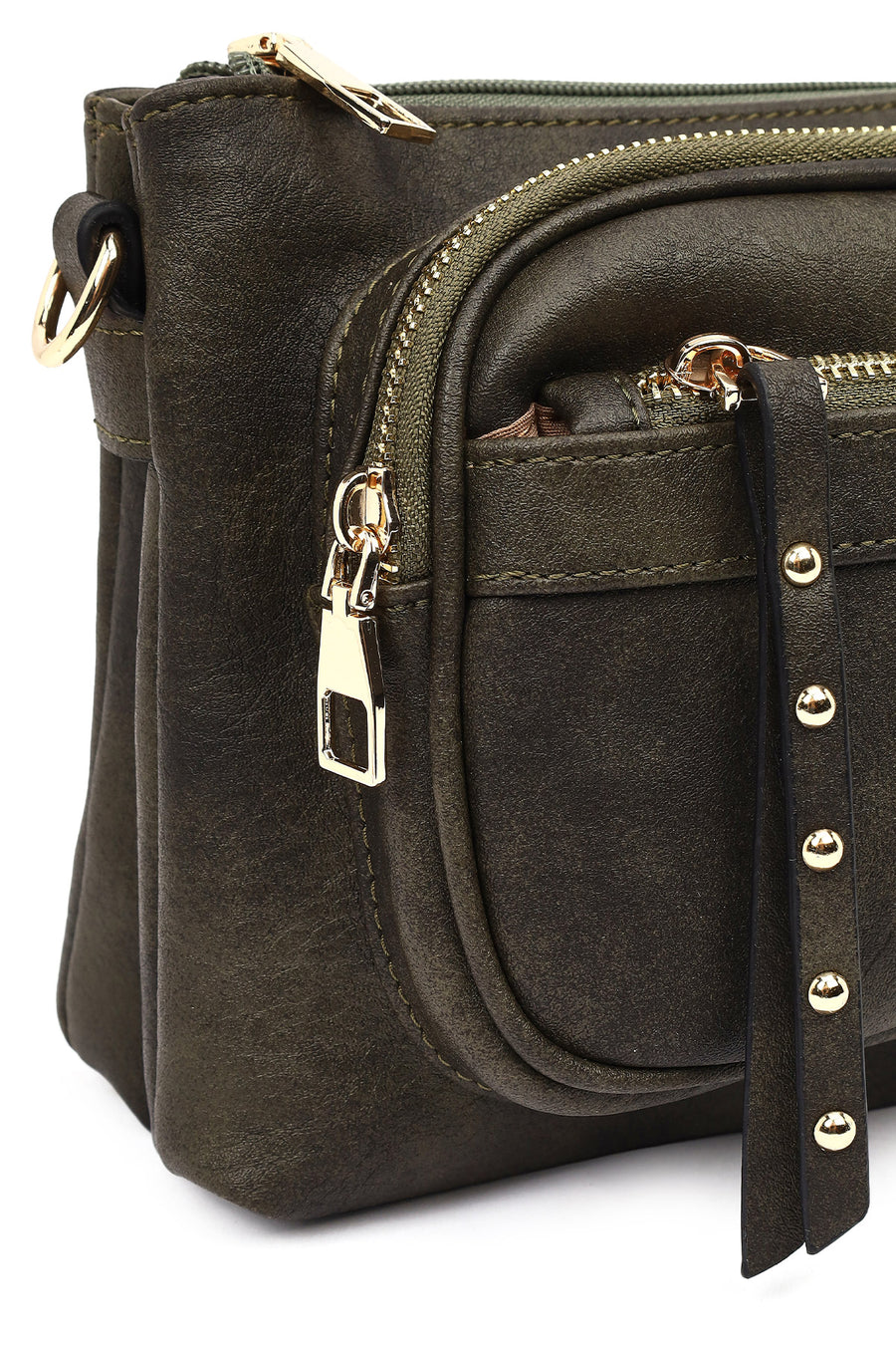 Women's Khaki Crossbody Bag