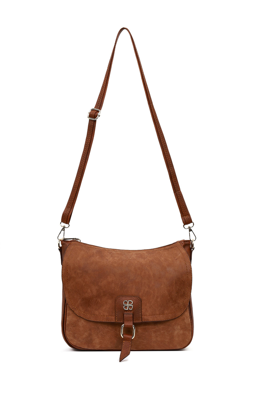 Women's Tan Long Strap Shoulder Bag