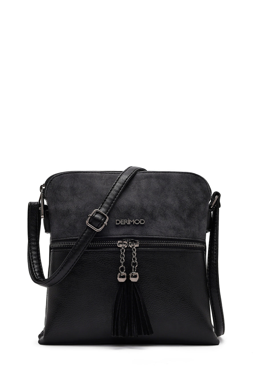 Women's Black Long Strap Tassel Crossbody Bag 25WBD212714 | Derimod
