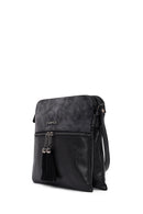 Women's Black Long Strap Tassel Crossbody Bag | Derimod