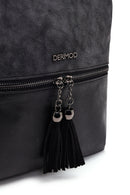 Women's Black Long Strap Tassel Crossbody Bag | Derimod