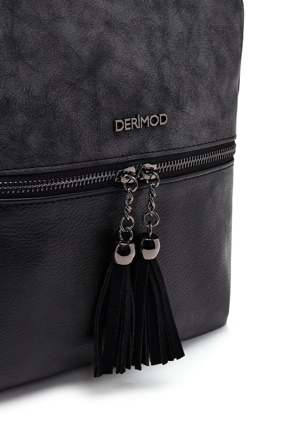 Women's Black Long Strap Tassel Crossbody Bag