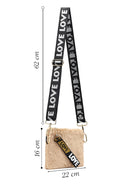 Women's Tan Long Strap Plush Clutch Bag | Derimod