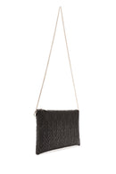 Women's Black Long Chain Strap Quilted Clutch Bag | Derimod