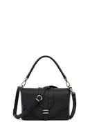 Women's Black Long Strap Leather Crossbody Bag | Derimod