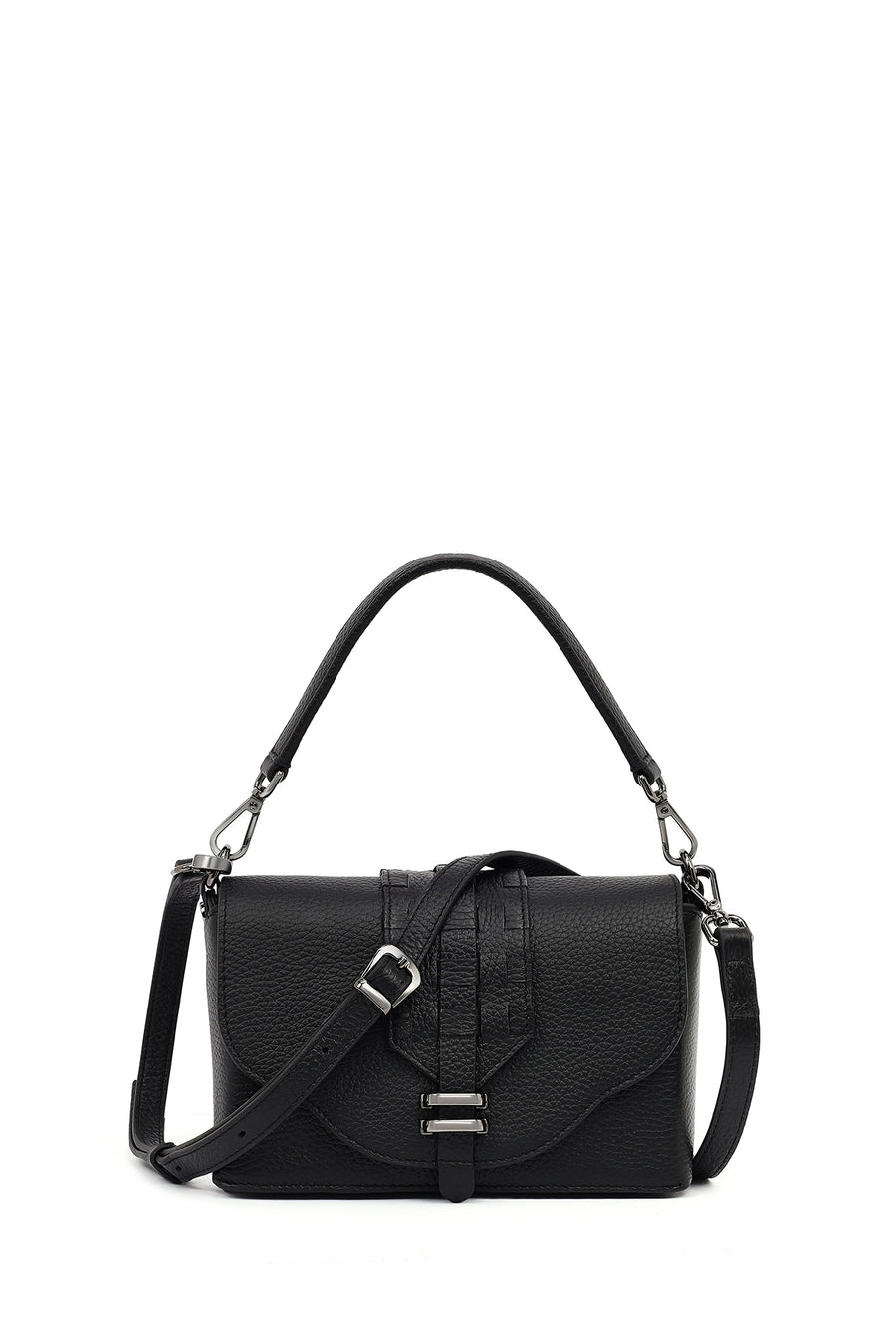 Women's Black Long Strap Leather Crossbody Bag 25WBD2304FT | Derimod
