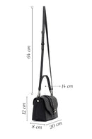 Women's Black Long Strap Leather Crossbody Bag | Derimod