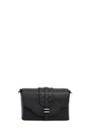 Women's Black Long Strap Leather Crossbody Bag | Derimod