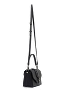 Women's Black Long Strap Leather Crossbody Bag | Derimod