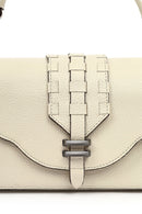Women's Cream Long Strap Leather Crossbody Bag | Derimod
