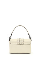 Women's Cream Long Strap Leather Crossbody Bag | Derimod