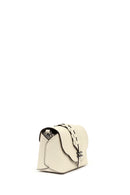 Women's Cream Long Strap Leather Crossbody Bag | Derimod