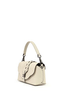 Women's Cream Long Strap Leather Crossbody Bag | Derimod