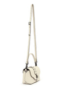 Women's Cream Long Strap Leather Crossbody Bag | Derimod
