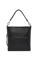 Woman Black Long-Strap Leather Shoulder Bag | Derimod