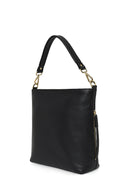 Woman Black Long-Strap Leather Shoulder Bag | Derimod