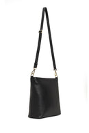 Woman Black Long-Strap Leather Shoulder Bag | Derimod