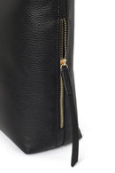 Woman Black Long-Strap Leather Shoulder Bag | Derimod