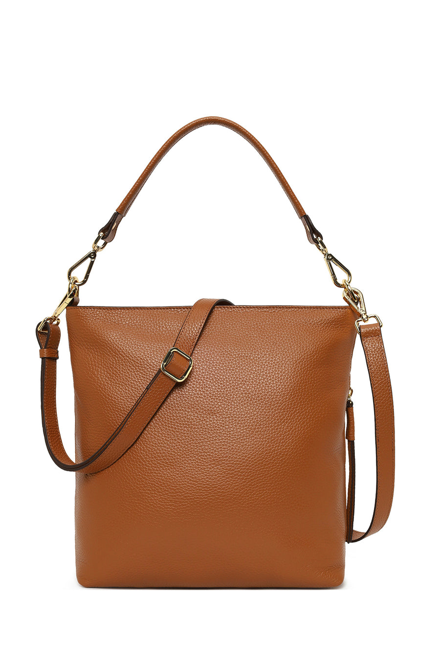 Woman Tan Long-Strap Leather Shoulder Bag 25WBD2315FT | Derimod