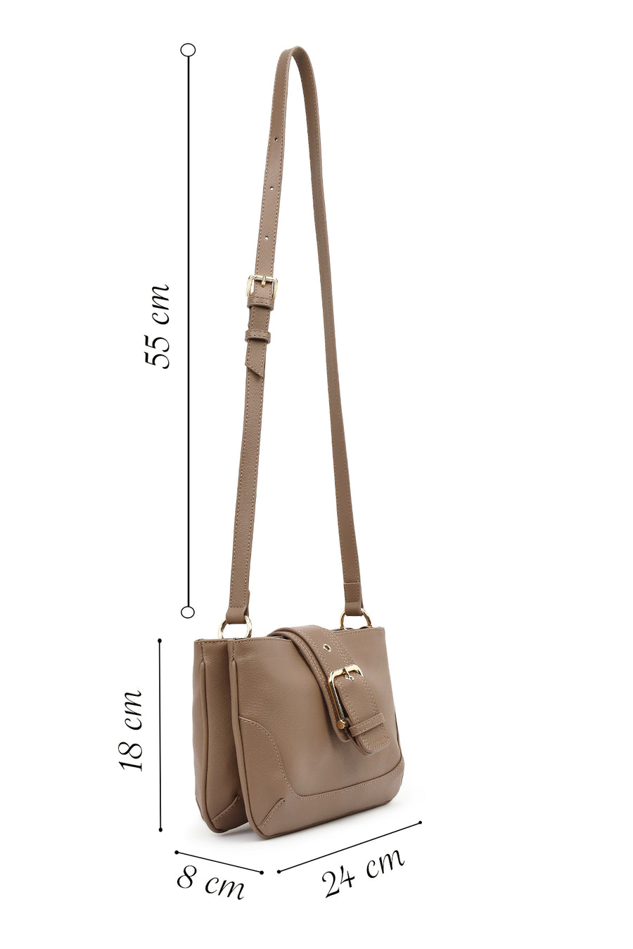 Women's Mink Long Strap Crossbody Bag