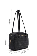 Women's Black Printed Shoulder Bag | Derimod
