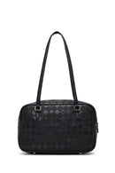 Women's Black Printed Shoulder Bag | Derimod