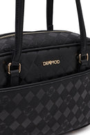 Women's Black Printed Shoulder Bag | Derimod