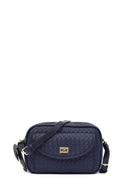 Women's Navy Blue Long Strap Knitted Crossbody Bag | Derimod