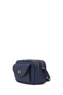 Women's Navy Blue Long Strap Knitted Crossbody Bag | Derimod