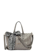 Women's Grey Long Strap Knitted Shoulder Bag | Derimod
